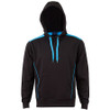 FL19 - Adult Unisex Croxton Hoodie - Black-Aqua