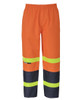 6DPYP - JB's VIC ROAD RAIN PANT WITH TAPE ORANGE/NAVY - XS