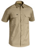 Khaki - Front - BS1414 - X Airflow Ripstop Shirt