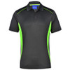 Charcoal-Lime - PS79 Mens Pursuit Polo - Winning Spirit