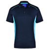 Navy-Aqua - PS79 Mens Pursuit Polo - Winning Spirit