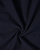 A navy softshell fabric with a smooth, textured finish, featuring a spiral pattern at the centre.