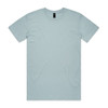 A light blue Staple Tee t-shirt with a crew neckline and short sleeves, featuring a logo at the neck.