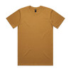 A mustard-coloured Classic Tee t-shirt featuring a crew neck and short sleeves, with a logo on the neckline.