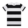 Black-White - 5045 Mens Wide Stripe Tee - AS Colour