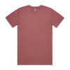 A faded tee in a dusty rose colour with short sleeves and a crew neckline. The shirt features a branding logo. A faded tee in a dusty rose colour with short sleeves and a crew neckline. The shirt features a branding logo.
