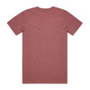 A maroon T-shirt with a simple design and no visible branding, featuring a relaxed fit. A maroon T-shirt with a simple design and no visible branding, featuring a relaxed fit.