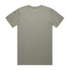 A plain faded tee in a soft green hue, featuring a simple design on the back and a small logo. A plain faded tee in a soft green hue, featuring a simple design on the back and a small logo.