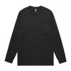 Black - 5072 Mens Classic Pocket Long Sleeve Tee - AS Colour