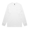 White - 5072 Mens Classic Pocket Long Sleeve Tee - AS Colour