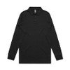 Black - 5404 Mens Chad Long Sleeve Polo - AS Colour