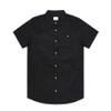 Black - 5407 Mens Oxford Short Sleeve Shirt - AS Colour