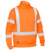 Rail Orange - BK6814XT X Taped Hi Vis 1 4 Zip Pullover - Bisley Rail Orange - BK6814XT X Taped Hi Vis 1 4 Zip Pullover - Bisley