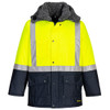 Yellow / Navy - Front - K8044 - Freezer Jacket - Huski