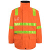 Orange - 6DVRL Vic Road DN Zip Off Sleeve Longline Jacket - JBs Wear