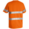 Orange - Back - BK1017T  - Taped Hi Vis Cotton T-Shirt - Bisley Workwear