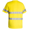 Yellow - Back - BK1017T  - Taped Hi Vis Cotton T-Shirt - Bisley Workwear