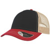 Navy-Burgundy-Beige - A2600 Rapper Canvas - Atlantis Headwear