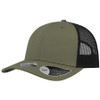 Olive-Black - A5300 Recy Three Cap - Atlantis Headwear