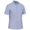 Blue - BS1407 Mens Short Sleeve Chambray Shirt - Bisley