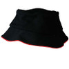 Black-Red - CH71 Pique Mesh With Sandwich Bucket Hat - Winning Spirit