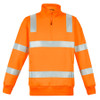 ORANGE - ZT640 Unisex Hi Vis Vic Rail 1/4 Zip Pullover - SYZMIK