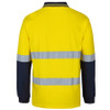 6DCPL Hi Vis (D+N) L/S Cotton Polo - JBs Wear