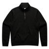 Black - 4125 Womens Half Zip Crew - AS Colour Black - 4125 Womens Half Zip Crew - AS Colour