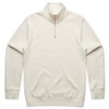 Ecru - 5125 Mens Half Zip Crew - AS Colour