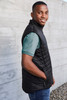 Inside left chest pocket and zippered hand pockets