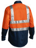 Orange / Navy - Front - BS6267T - Taped Hi Vis Drill Shirt