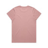 A pink t-shirt with a simple, clean design and a tagless neckline. It features a logo on the back. A pink t-shirt with a simple, clean design and a tagless neckline. It features a logo on the back.