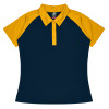 NAVY/GOLD - Front - 2318 - Manly Lady Polo - Aussie Pacific NAVY/GOLD - Front - 2318 - Manly Lady Polo - Aussie Pacific