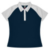 NAVY/WHITE - Front - 2318 - Manly Lady Polo - Aussie Pacific NAVY/WHITE - Front - 2318 - Manly Lady Polo - Aussie Pacific