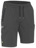 Charcoal - Front - BSHC1333 - Flx & Move 4-Way Stretch Elastic Waist Cargo Short