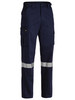 Navy - Front - BPC6007T - Taped 8 Pocket Cargo Pants