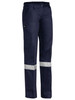 Navy - Front - BPL6007T - Women's Taped Original Drill Work Pants