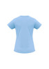 A light blue women's ice short sleeve tee with a fitted design and short sleeves. Features a branding logo.