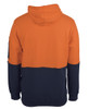 Orange / Navy - Alternate - 6HVPM - JB's HV 310 COTTON PULL OVER FLEECE HOODIE