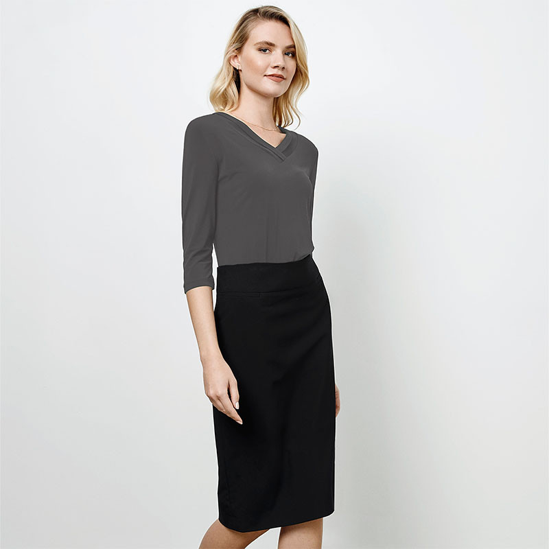 BS29323 Ladies Classic Below Knee Skirt - Main Image