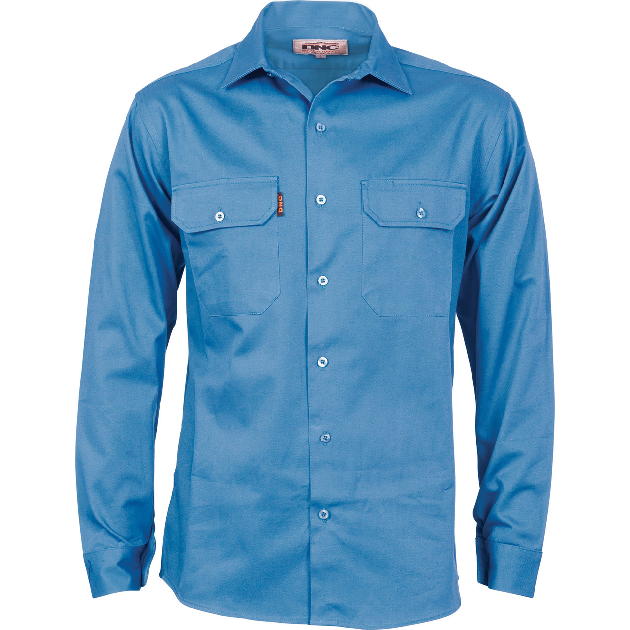 Cotton Drill Work Shirt With Gusset 