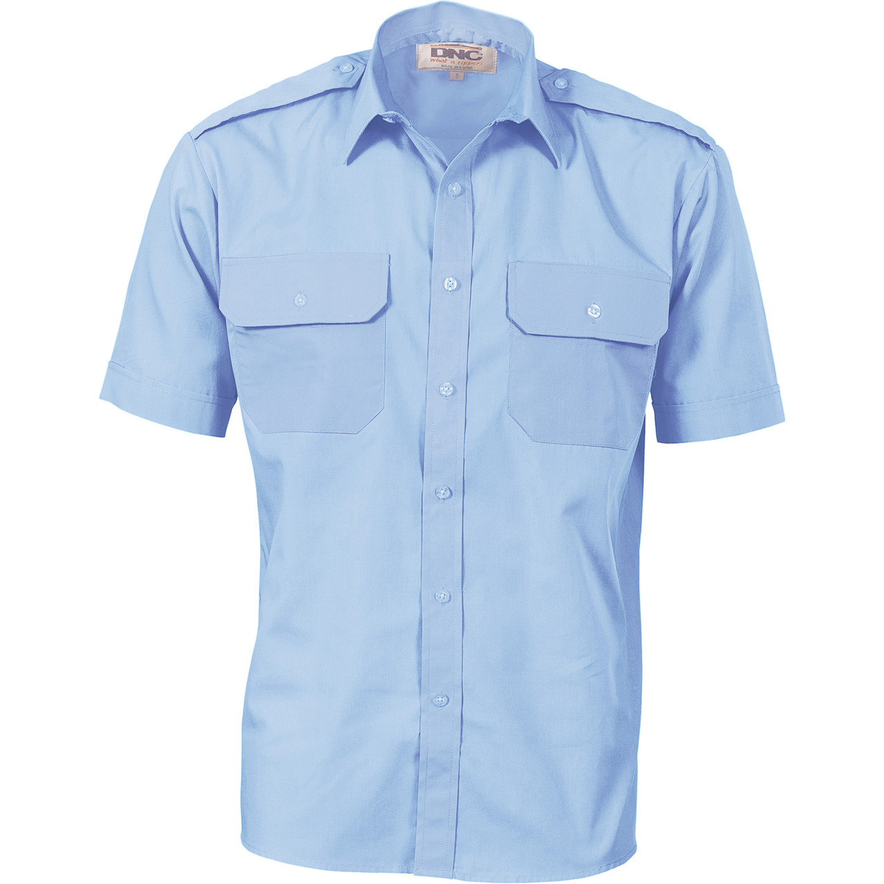 Epaulette Polyester/Cotton Work Shirt 