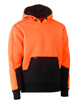 BK6619 Hi Vis Fleece Two Tone Pullover Hoodie1