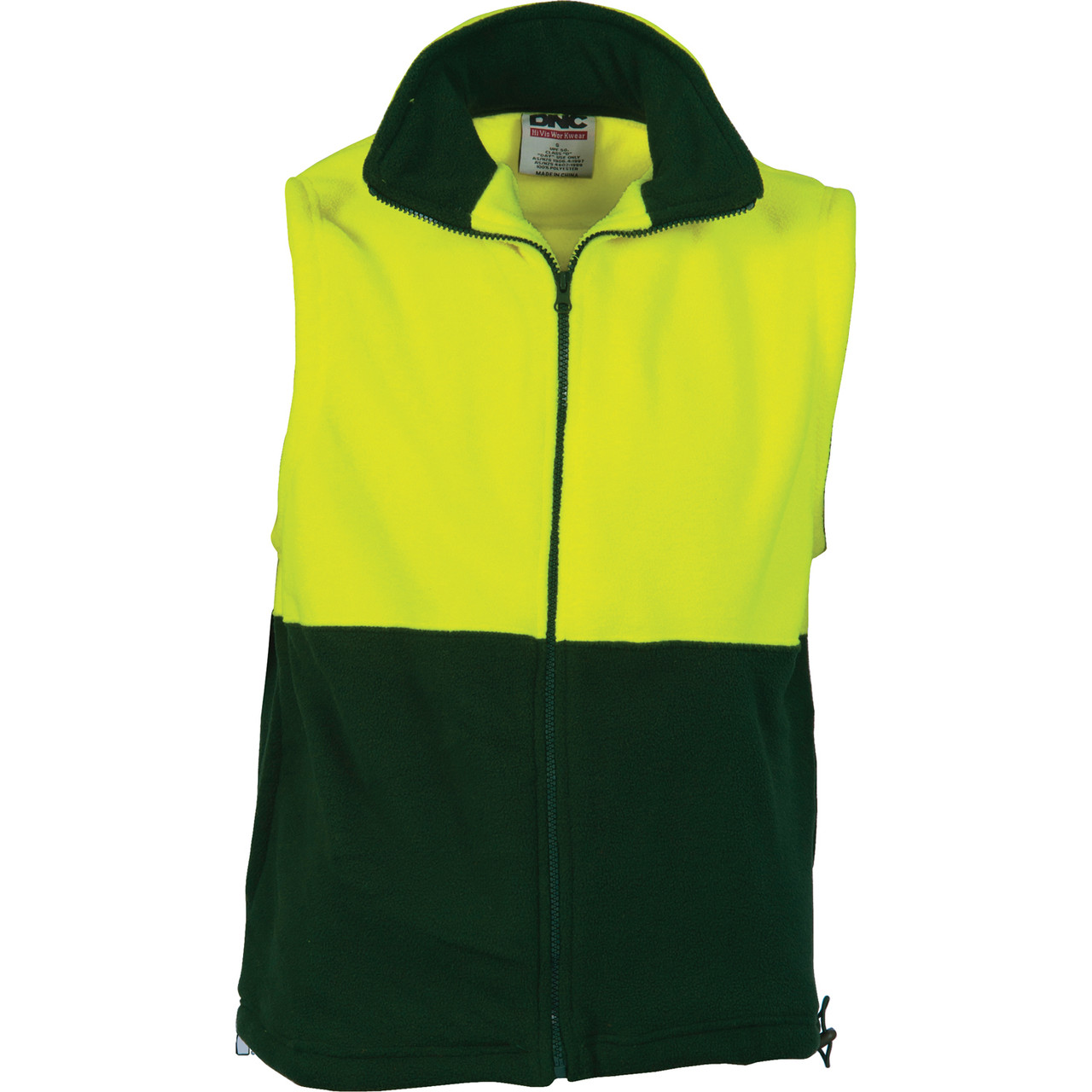 fleece zip up vest