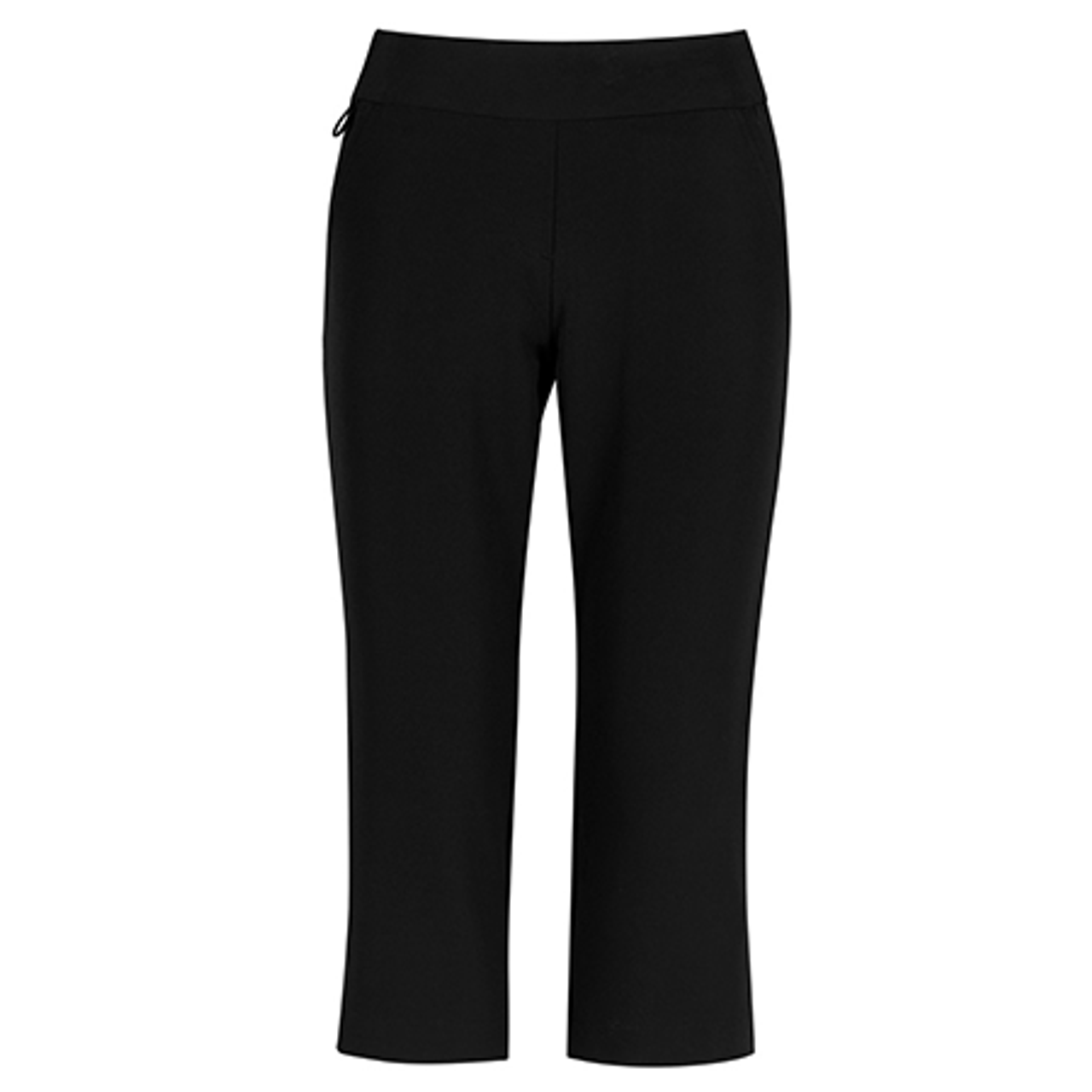 Ladies Linen 3/4 Crop Trousers - Fuschia Pink