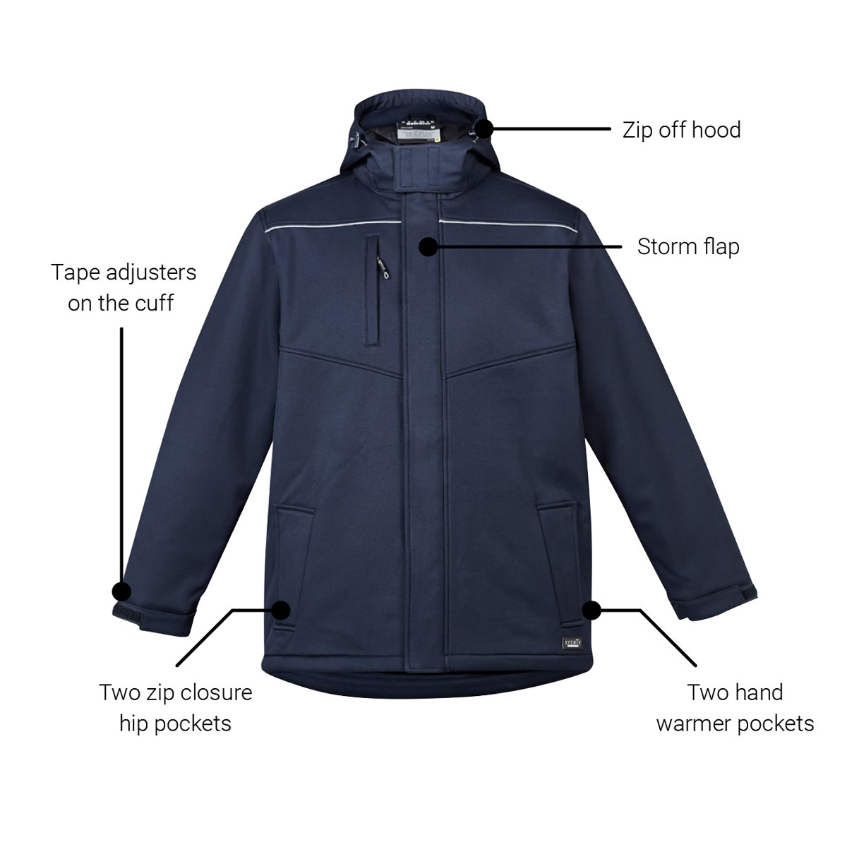 ZJ253 - Unisex Antarctic Softshell Taped Jacket