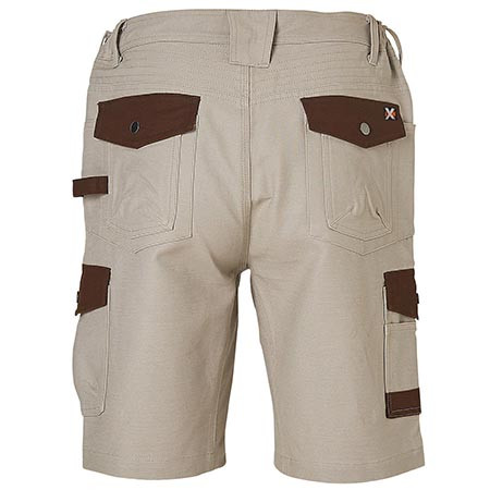 WP23 Mens Stretch Cargo Work Shorts with Design Panel Treatment