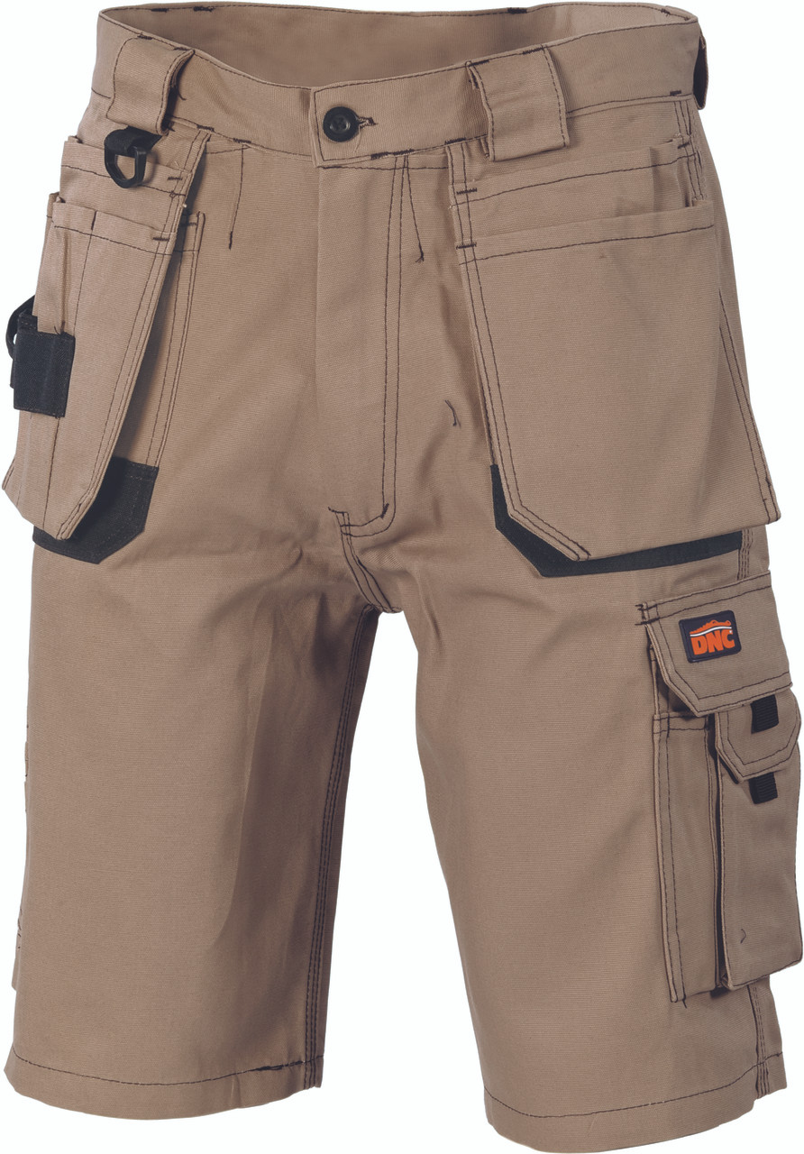 3336 - Duratex Cotton Duck Weave Tradies Cargo Shorts - with twin