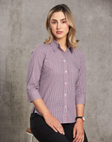 Winning Spirit Women's Two Tone Mini Gingham 3/4 M8340Q main image 0