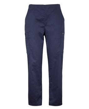 Navy - Front - 4SPP1 - JB's Ladies Premium Scrub Cargo Pant